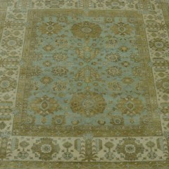 Vegetable Dyed Wool Oushak Carpet 10119