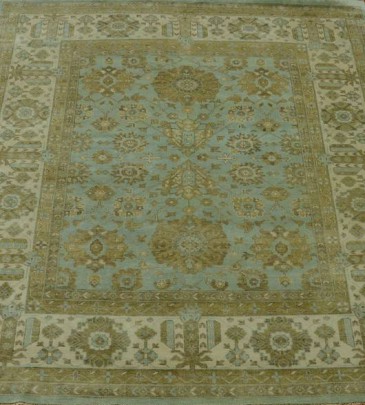 Vegetable Dyed Wool Oushak Carpet 10119