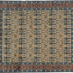 Hand Woven Wool and Silk Chinese Peking Carpet
