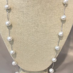 10mm White South Sea Baroque Pearl Necklace