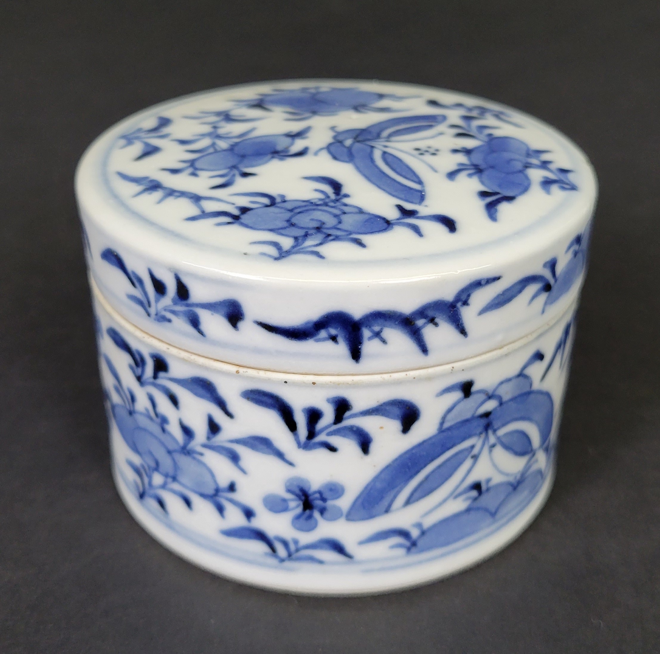19th C. Chinese Blue & White Porcelain Covered Jar and Decorated Bowl
