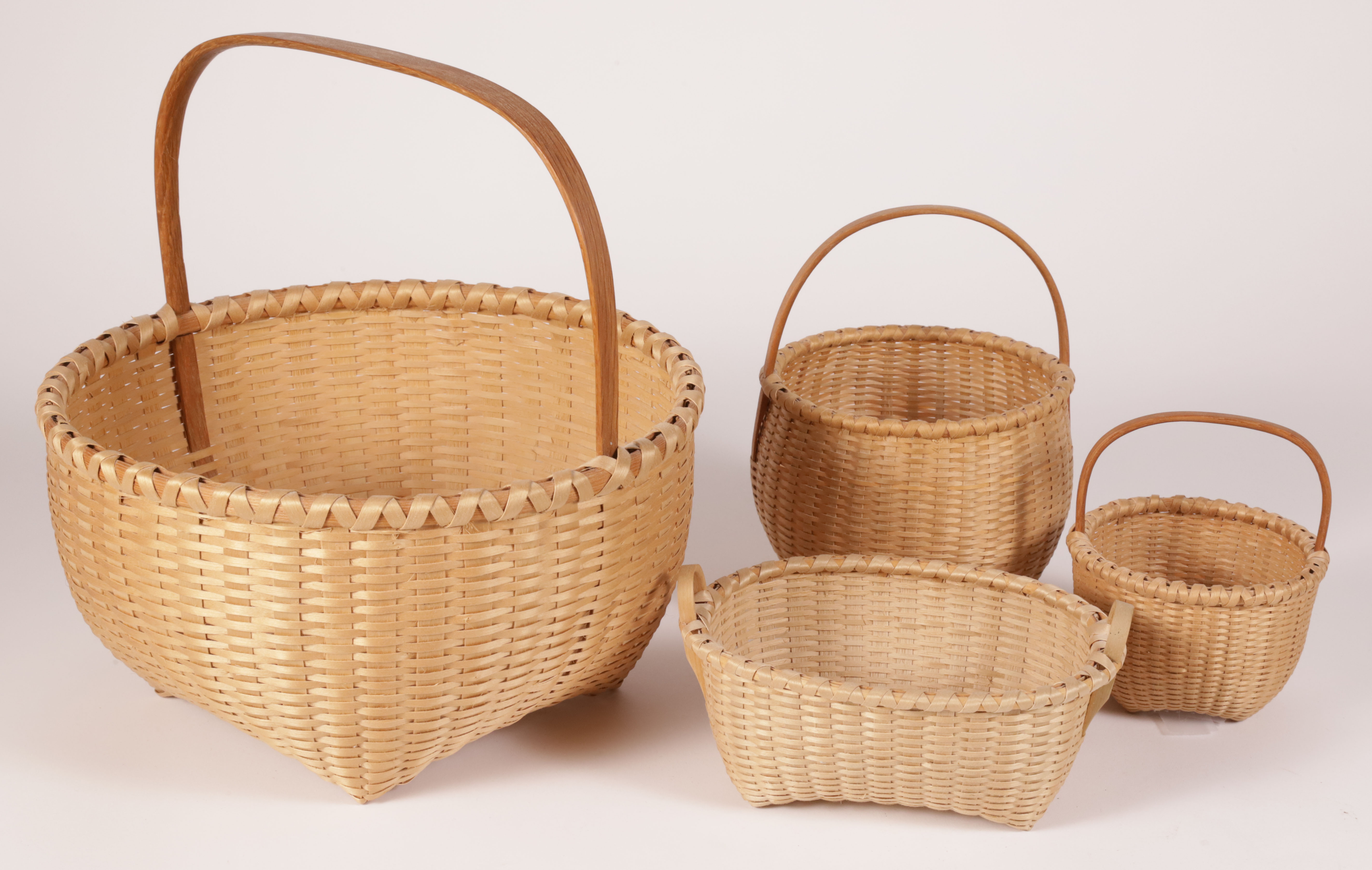 Four Open Woven Baskets