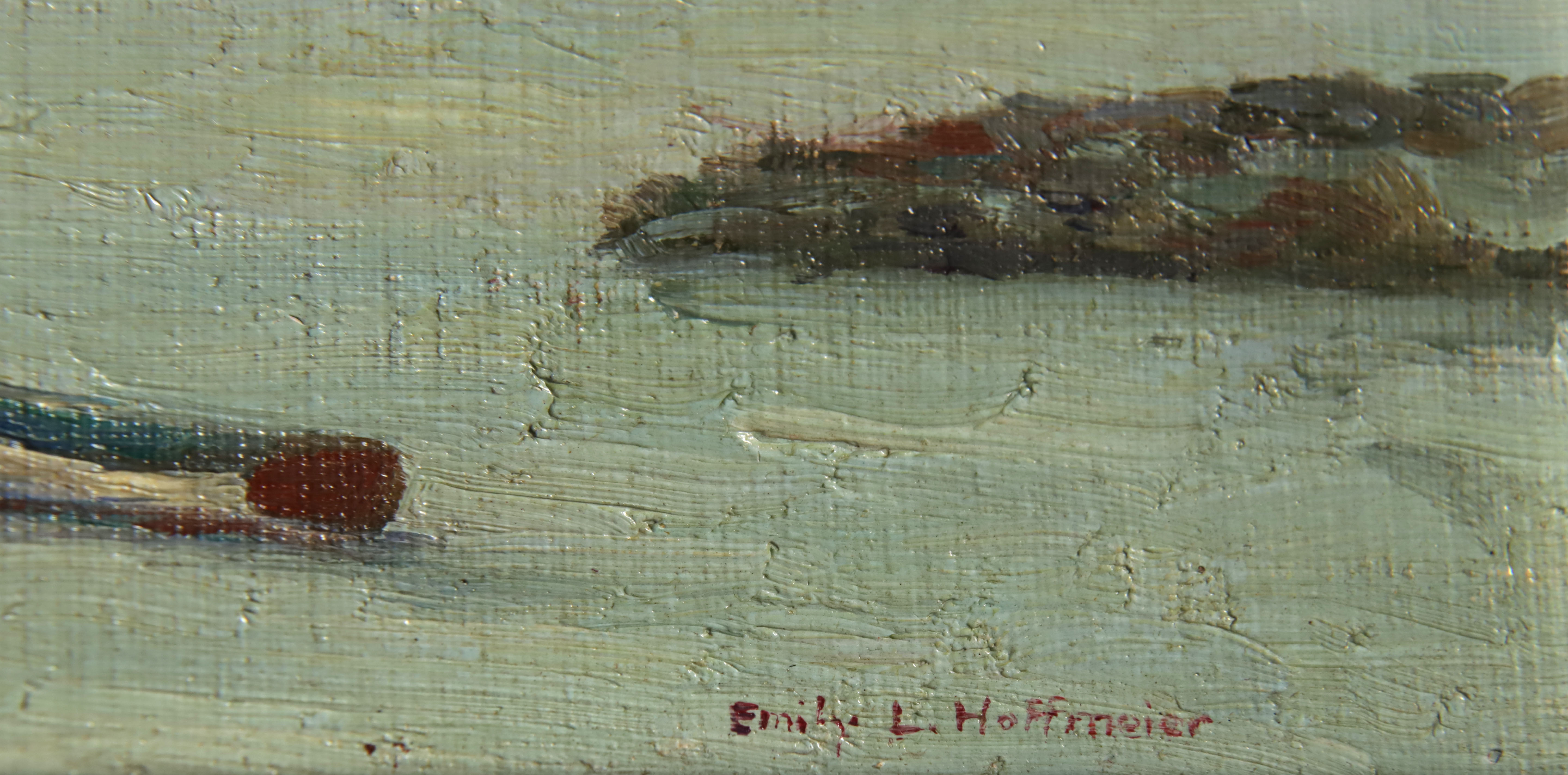 Emily Hoffmeier Oil on Canvas Board “Breaking Clouds, Nantucket, 1937”