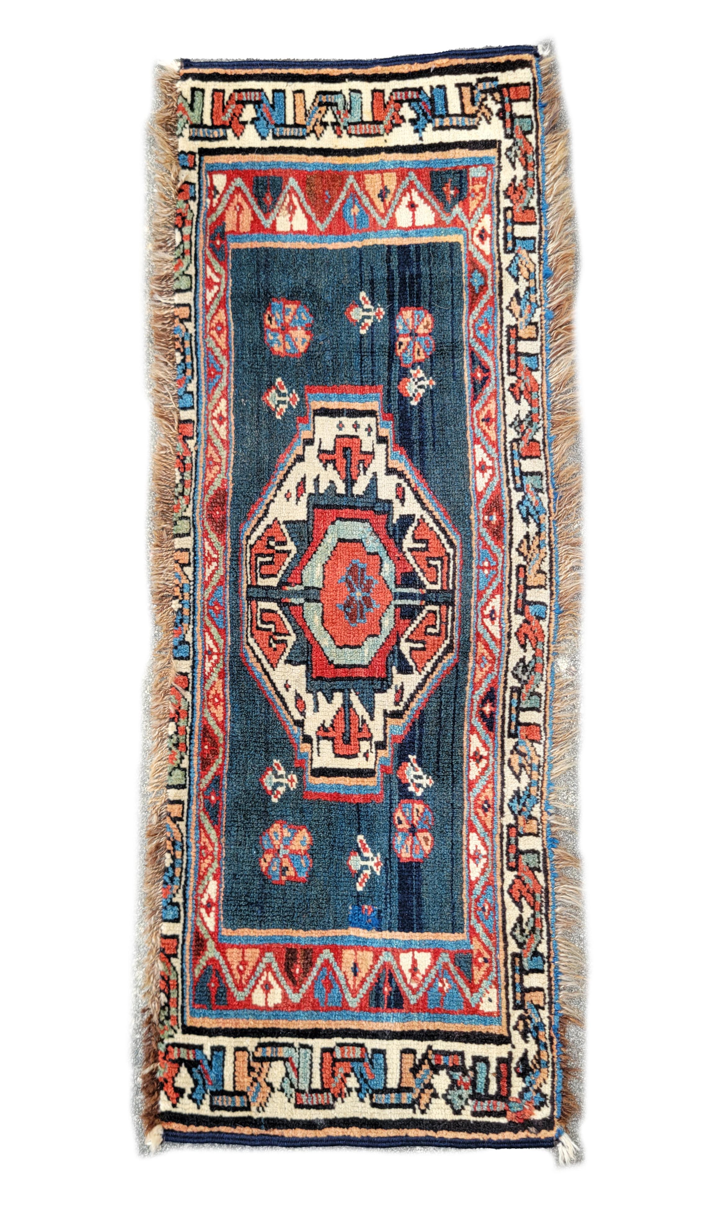 Three Antique Persian Tribal Mafrash Bag Face Rugs