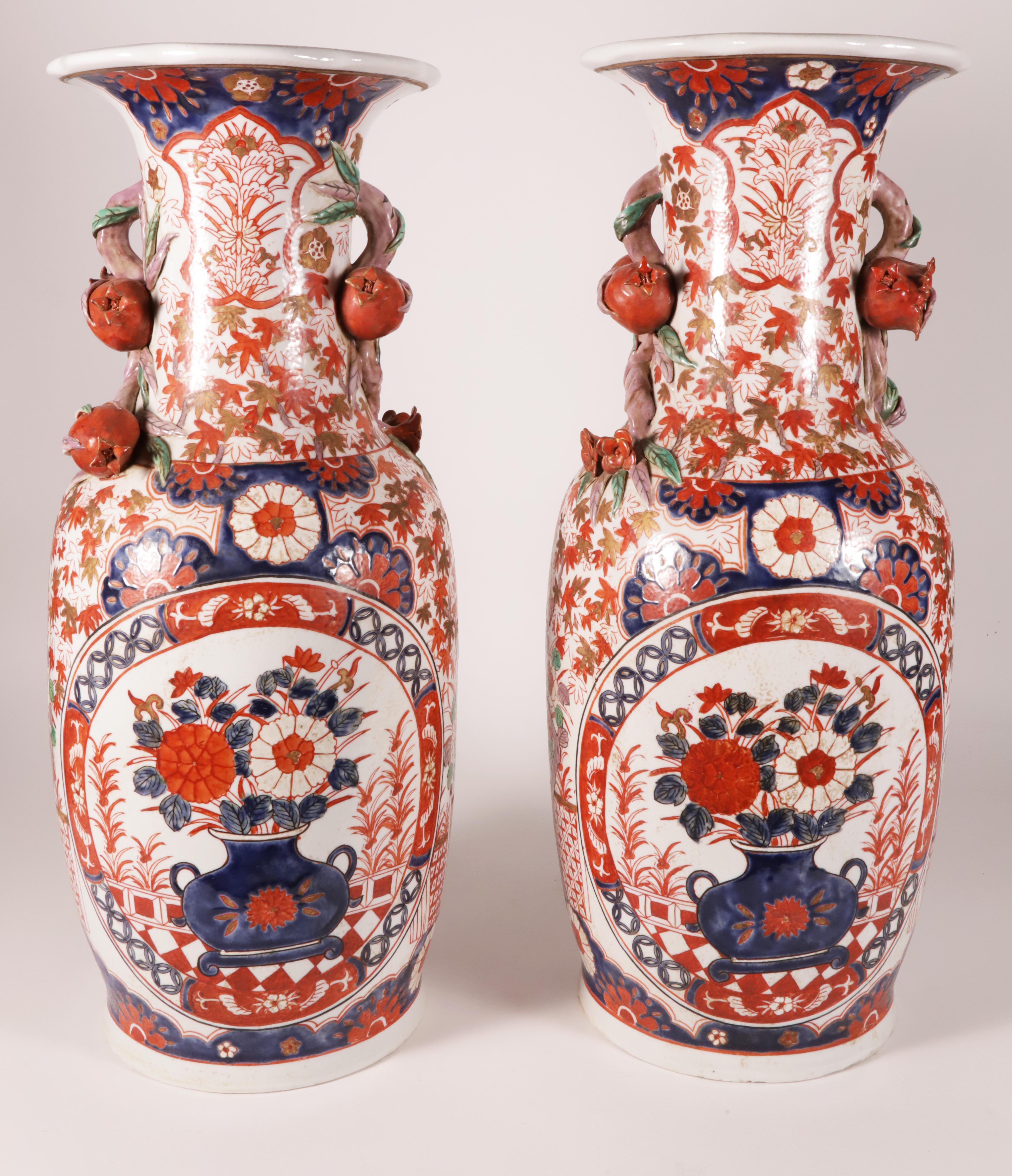 2052-54 Chinese Imari Temple Vases A IMG_6733