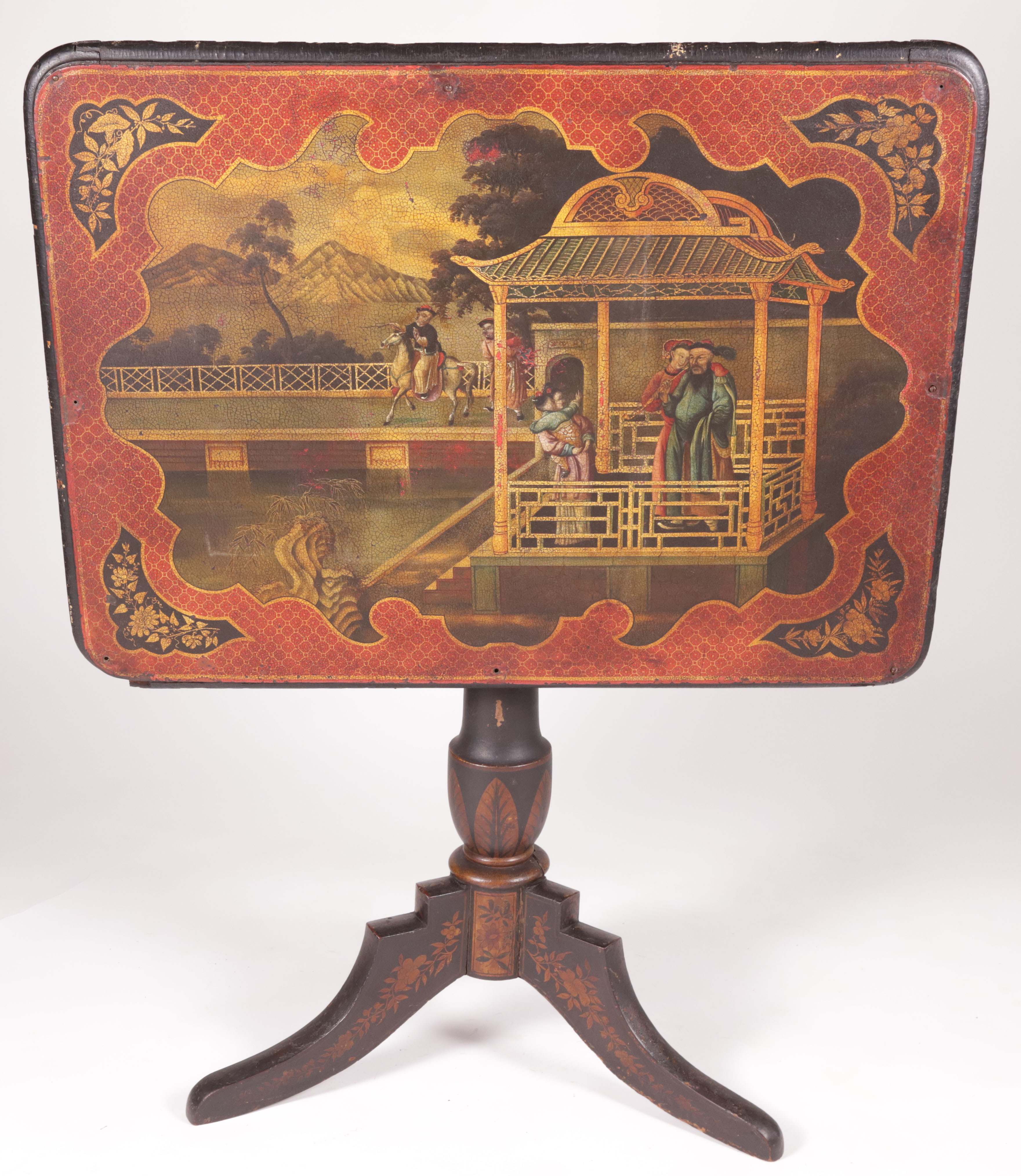 Chinoiserie Tilt Top Decorated Table