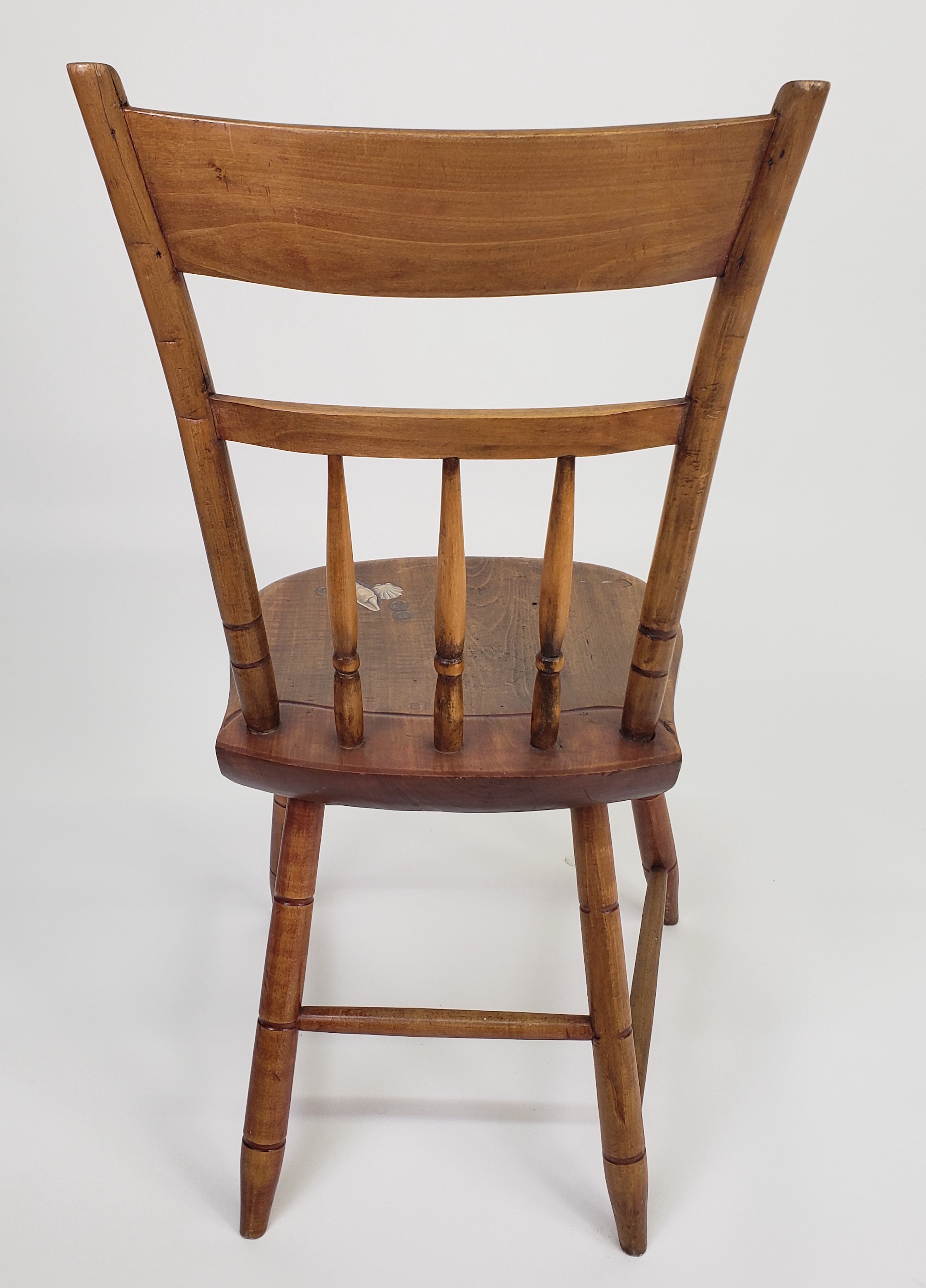 Brant Point Nantucket Paint Decorated Thumbback Windsor Chair