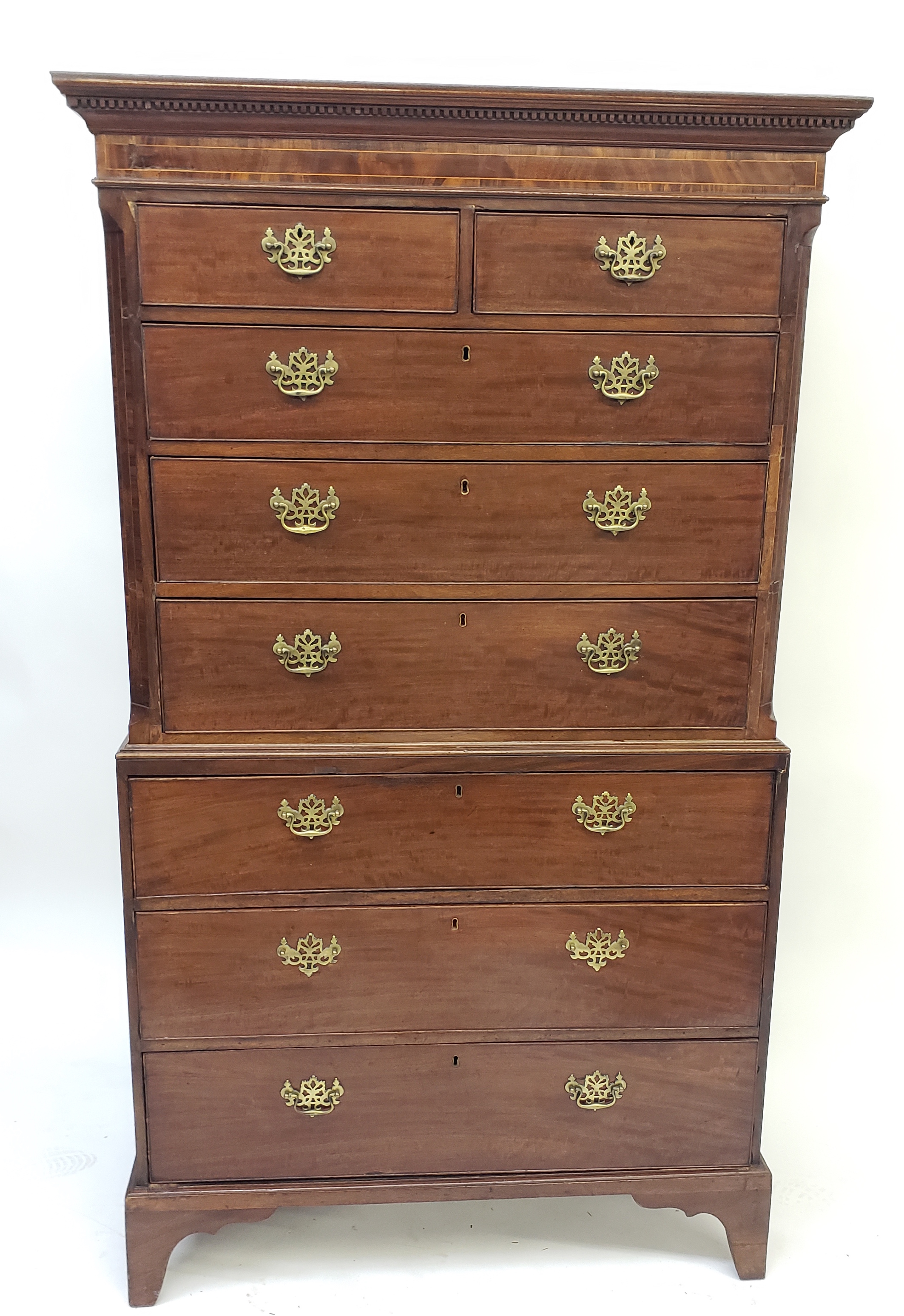 3445-955 Antique Chest on Chest A