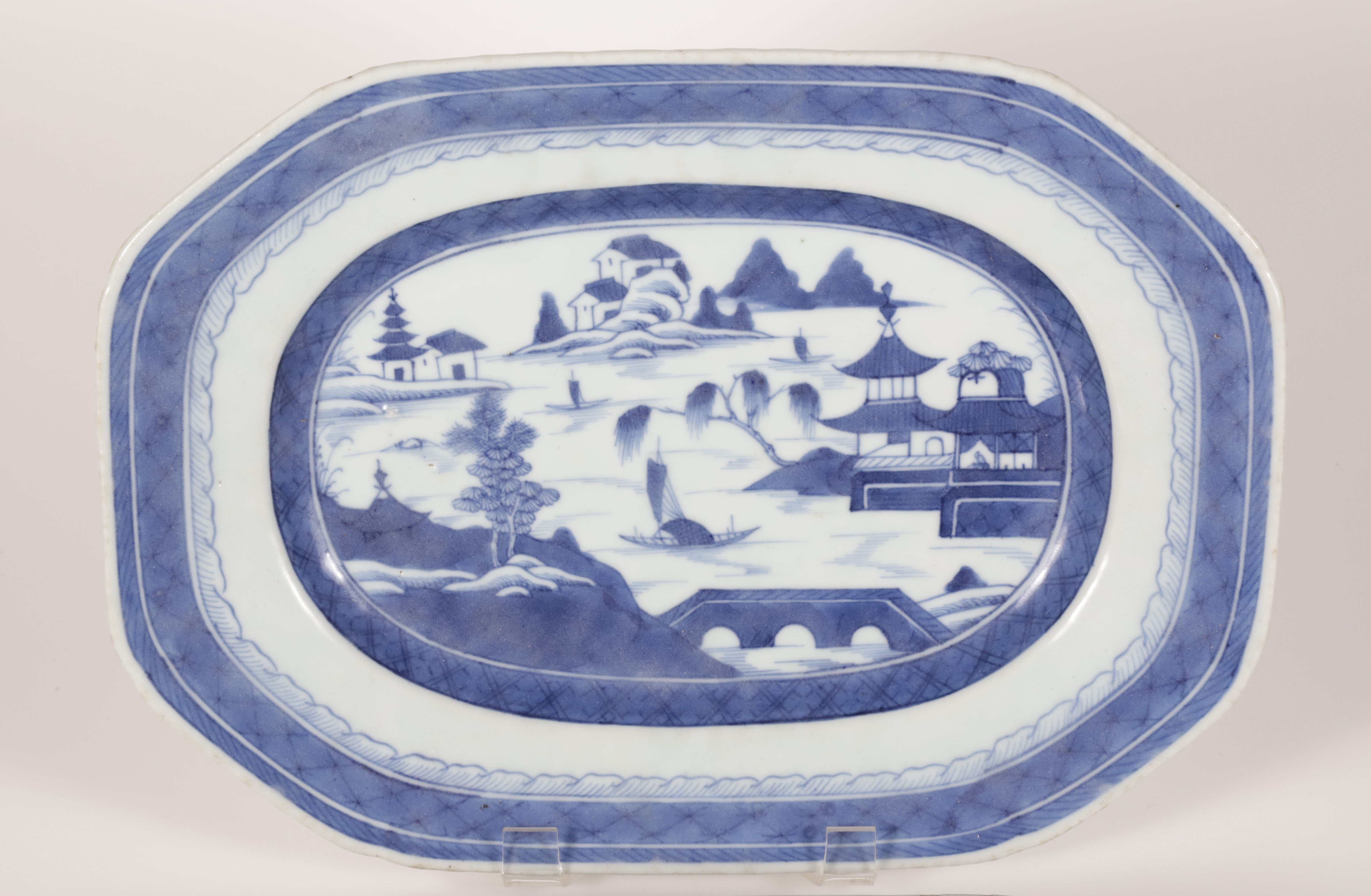 Two Canton Platters, 19th Century