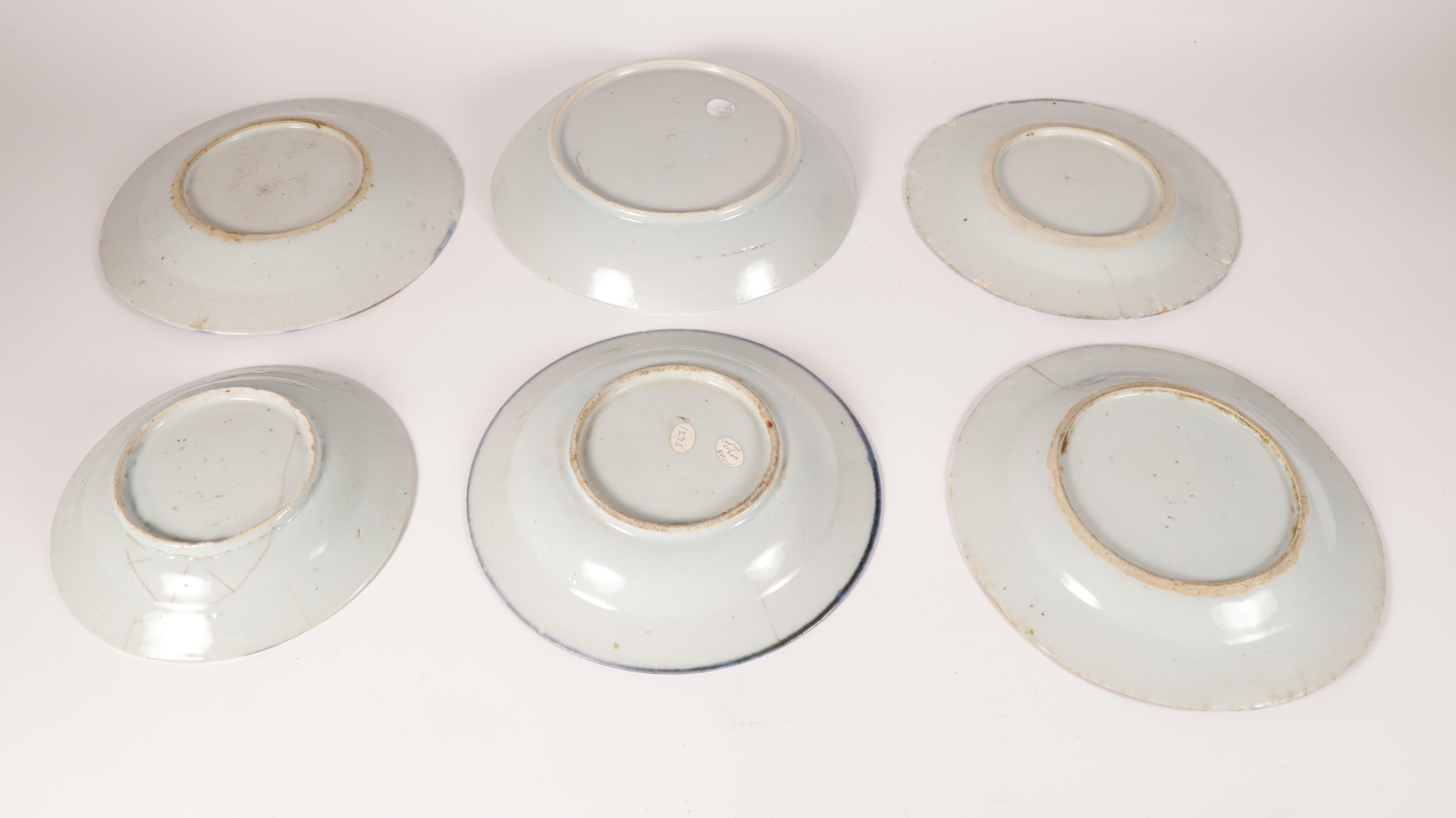A Group of Six Canton Plates, 19th Century